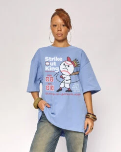 Strike Out King Oversized Tee -Threadheads Clothing Alaeyah Ecom 000241