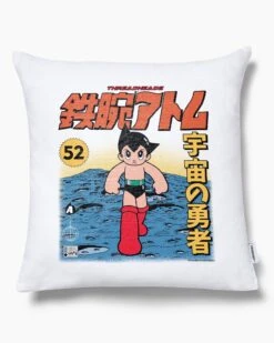 Astro Boy Moon Cushion -Threadheads Clothing Astro Boy Moon White Cushion Ecom