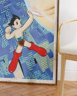 Astro Boy City Art Print -Threadheads Clothing AstroBoyCityCreamWallArtMockUp 3