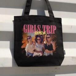 Create Your Own Custom Tote Bag -Threadheads Clothing BLACK TOTE 2