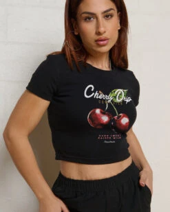 Cherry Drip Baby Tee