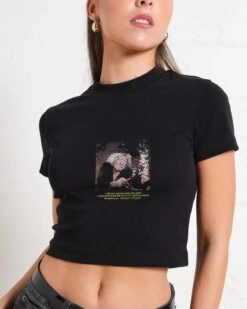 Smoke The Pain Away Baby Tee -Threadheads Clothing Black Baby Tees Front 1 254538bf 46b0 4ca3 8b39 d99c703a7abc