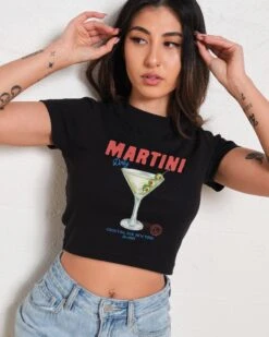 Dirty Martini Baby Tee 10 Dirty Martini Baby Tee -Threadheads Clothing Black Baby Tees Front 3331bced 7f84 4389 9150 05e142b56d6a