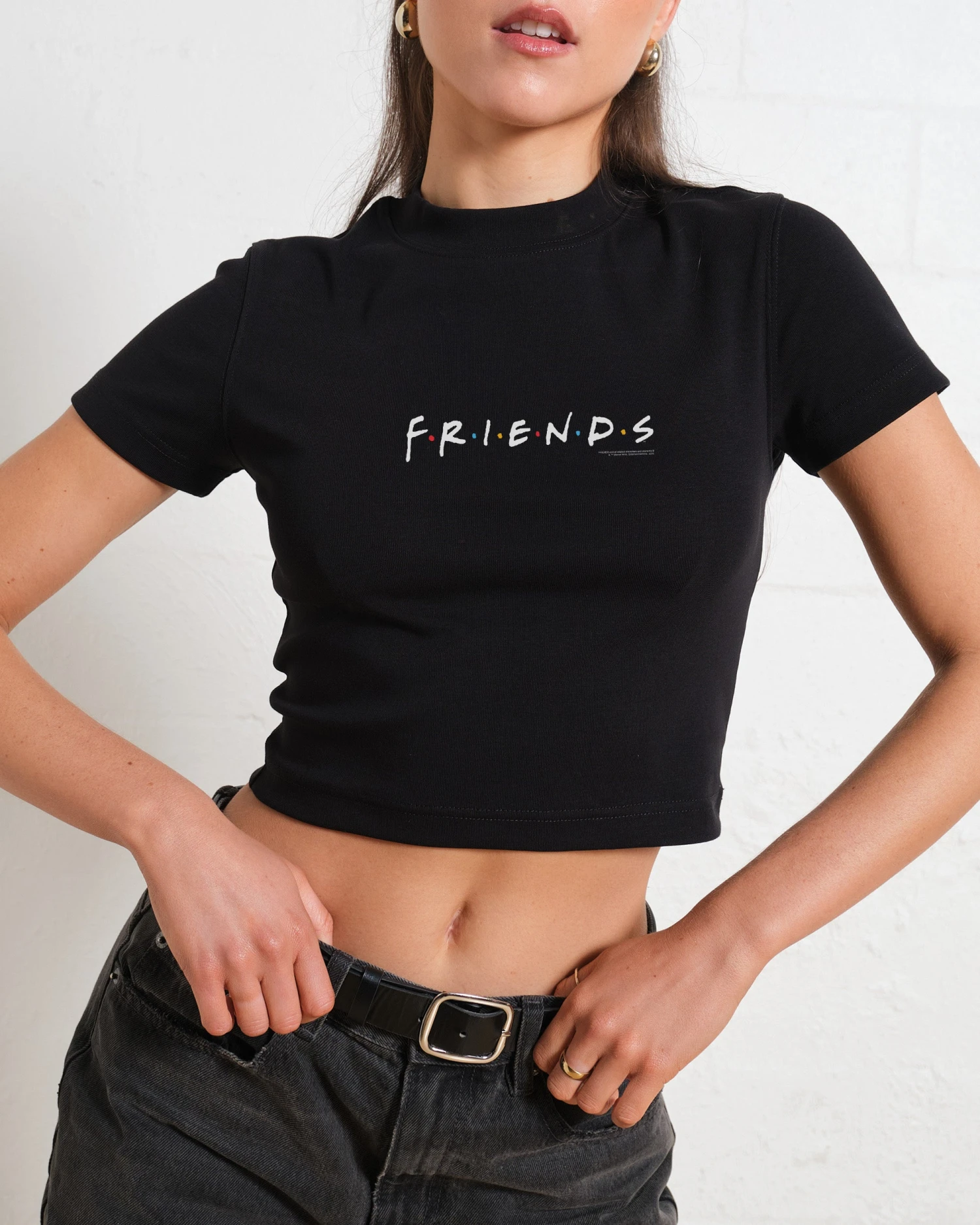 Friends Logo Baby Tee 4 Friends Logo Baby Tee - Image 2