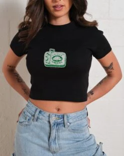 Eat Your Greens Baby Tee 13 Eat Your Greens Baby Tee -Threadheads Clothing Black Baby Tees Front 5ea3bb4d 1b75 487f 88b7 bd9eff9788fa