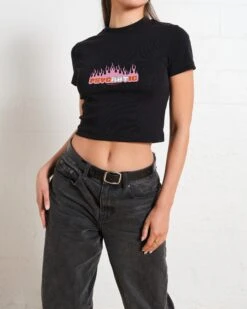 Psychotic Baby Tee -Threadheads Clothing Black Baby Tees Front 6a657458 b8f8 45c3 a0ce ad256d20cbd1