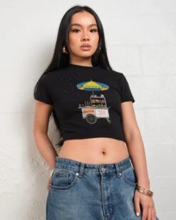 Fresh Fruits Baby Tee -Threadheads Clothing Black Baby Tees Front b90aa76e d42a 48ed a70d dbf166373489