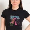 Always Up To Something Baby Tee -Threadheads Clothing Black Baby Tees Front bd45bc38 1927 411b 9539 d4e0c4bbdf87
