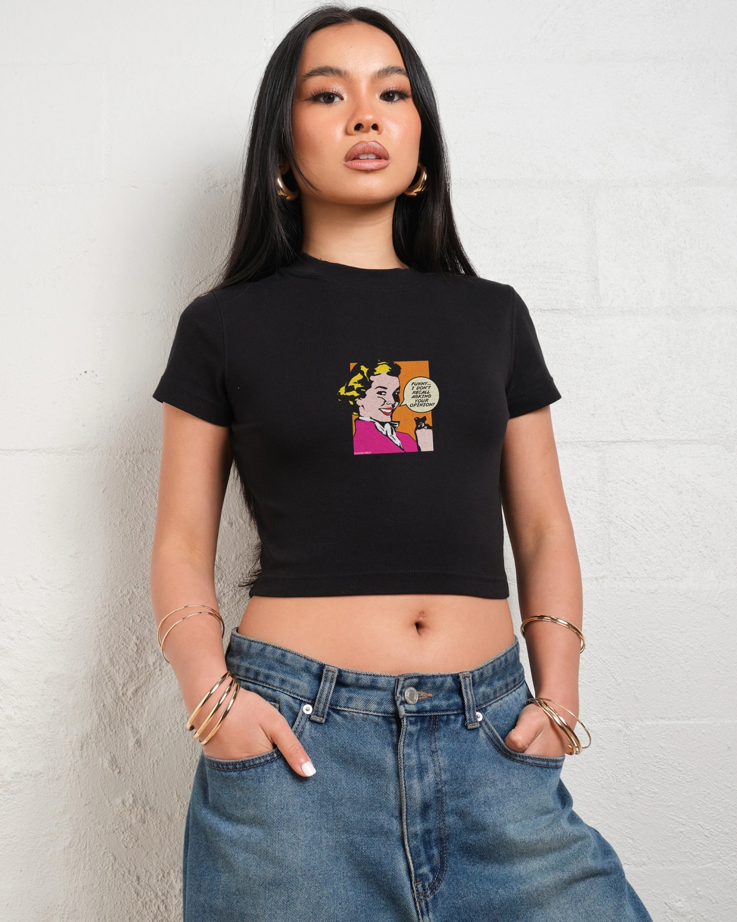 I Don't Recall Asking Your Opinion Baby Tee 4 I Don't Recall Asking Your Opinion Baby Tee - Image 2