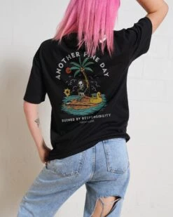 Another Fine Day T-Shirt -Threadheads Clothing Black Back a619d08b 6548 4578 99fd fdcc363ed5ef