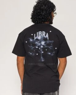 The Libra T-Shirt 8 The Libra T-Shirt -Threadheads Clothing Black Close Up Back 1 7b9b202c 67c5 4f09 a545 00f8ef128a49