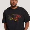 DC The Flash T-Shirt -Threadheads Clothing Black Close Up Front 1 b28f020d 164d 4d75 9d98 19605bb3815f