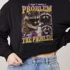 I Am The Problem Crop Jumper -Threadheads Clothing Black CropSweaterFront 229e9a82 d7cf 447d 8321 f66baabf8670