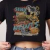 Send Newts Crop Tee 1 Send Newts Crop Tee -Threadheads Clothing Black CropTeeFront