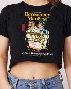 Democracy Manifest Volume II Crop Tee -Threadheads Clothing Black CropTeeFront 1bd4c2e0 92b4 4573 b7eb 6651db130f4b