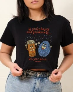 It's Your Meds Crop Tee -Threadheads Clothing Black CropTeeFront 5d7c8376 a258 44ac b904 b18316d69983