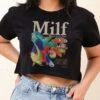 Man I Love Fish Crop Tee