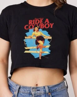 Save A Horse, Ride A Cowboy Crop Tee