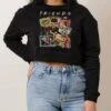 Friends Vintage Crop Jumper -Threadheads Clothing Black Crop Sweater Front 24396a41 a2d9 48ca ad3e d9b401541ce3