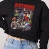 DC Batman Vintage Crop Jumper -Threadheads Clothing Black Crop Sweater Front a0c996db 3dcc 4f52 9284 b21ebe119444