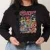 Powerpuff Girls Vintage Crop Jumper -Threadheads Clothing Black Crop Sweater Front fd2045b6 7d62 46ab bedd 29dc4011d0cf