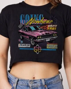 Going Nowhere Fast Crop Tee -Threadheads Clothing Black Crop Tee Front 45b5f30d c6e0 4360 abdb bc13439d9fd0