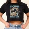 Lactose Tolerant Crop Tee -Threadheads Clothing Black Crop Tee Front b7ae5f53 12c2 4aa7 b66b 48d66e5693f2