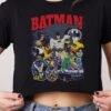 DC Batman Animated Vintage Crop Tee -Threadheads Clothing Black Crop Tee Front e1950c8b 8600 45a4 9f38 538fc49a5e10