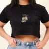 I Hope This Email Crop Tee -Threadheads Clothing Black Crop Tee Front e8ea72c8 a4d0 4a11 a59f cdf1e40ad3f2