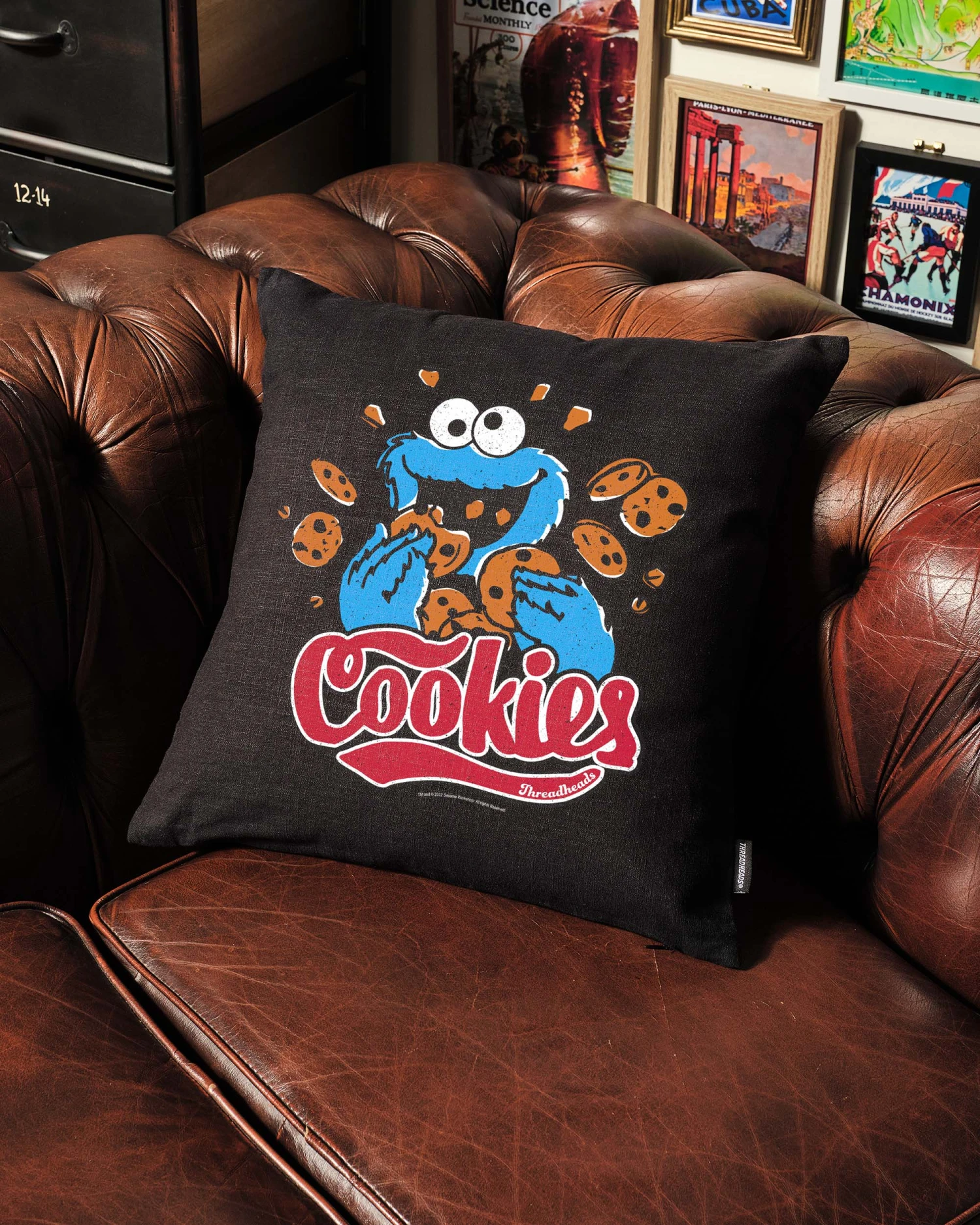 Sesame Street Cookie Monster Cookies Cushion 6 Sesame Street Cookie Monster Cookies Cushion - Image 4