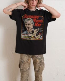 Barking Rabid Ray T-Shirt -Threadheads Clothing Black Front c6cf1992 183b 4159 9622 69aca5820b50