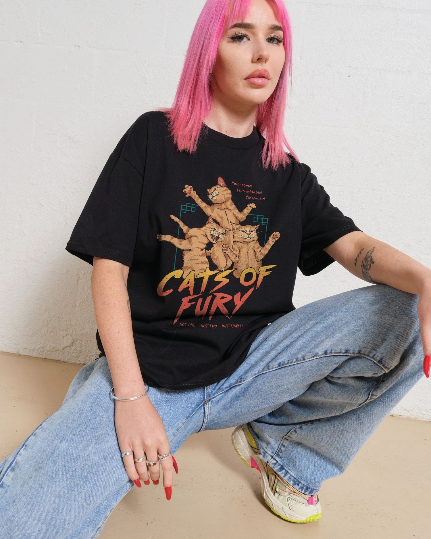 Cats Of Fury T-Shirt 3 Cats Of Fury T-Shirt