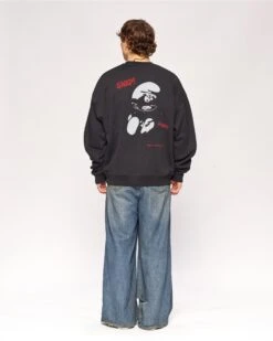 Infectious Smurf #1 Sweatshirt -Threadheads Clothing Black Full Body Jumper Back 1 a094e29f b158 43f3 ba25 6db36f9c0d2c