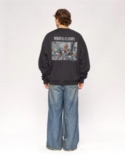 Smurfs Original Classic Sweatshirt -Threadheads Clothing Black Full Body Jumper Back b6234243 eef7 4a46 8d34 93a3a939b047