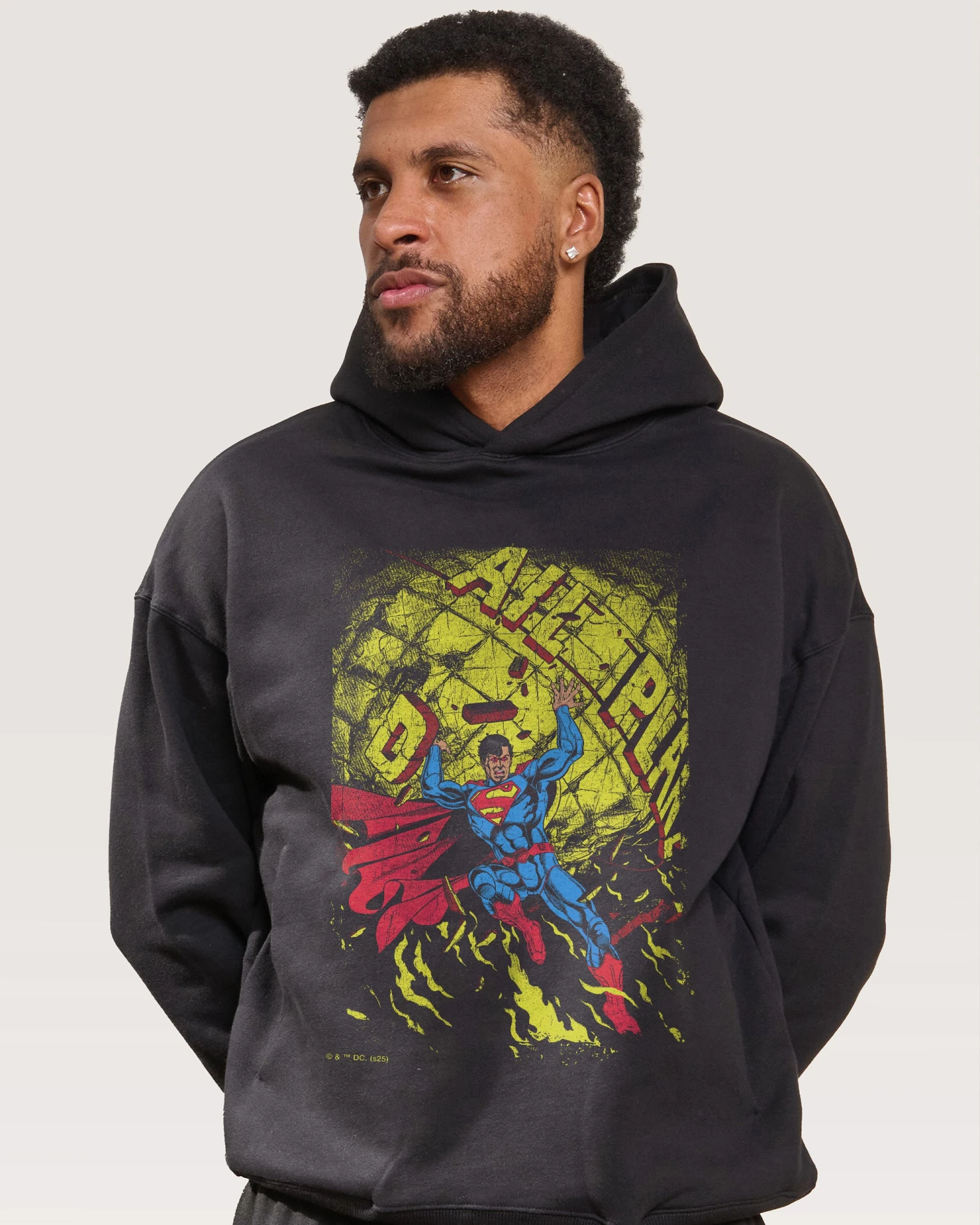 DC Superman Fire Hoodie 5 DC Superman Fire Hoodie - Image 3