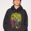 DC Superman Fire Hoodie -Threadheads Clothing Black Hoodie Close Up Front 3e549eef a0a4 40f6 b04d 6db6c77327c6