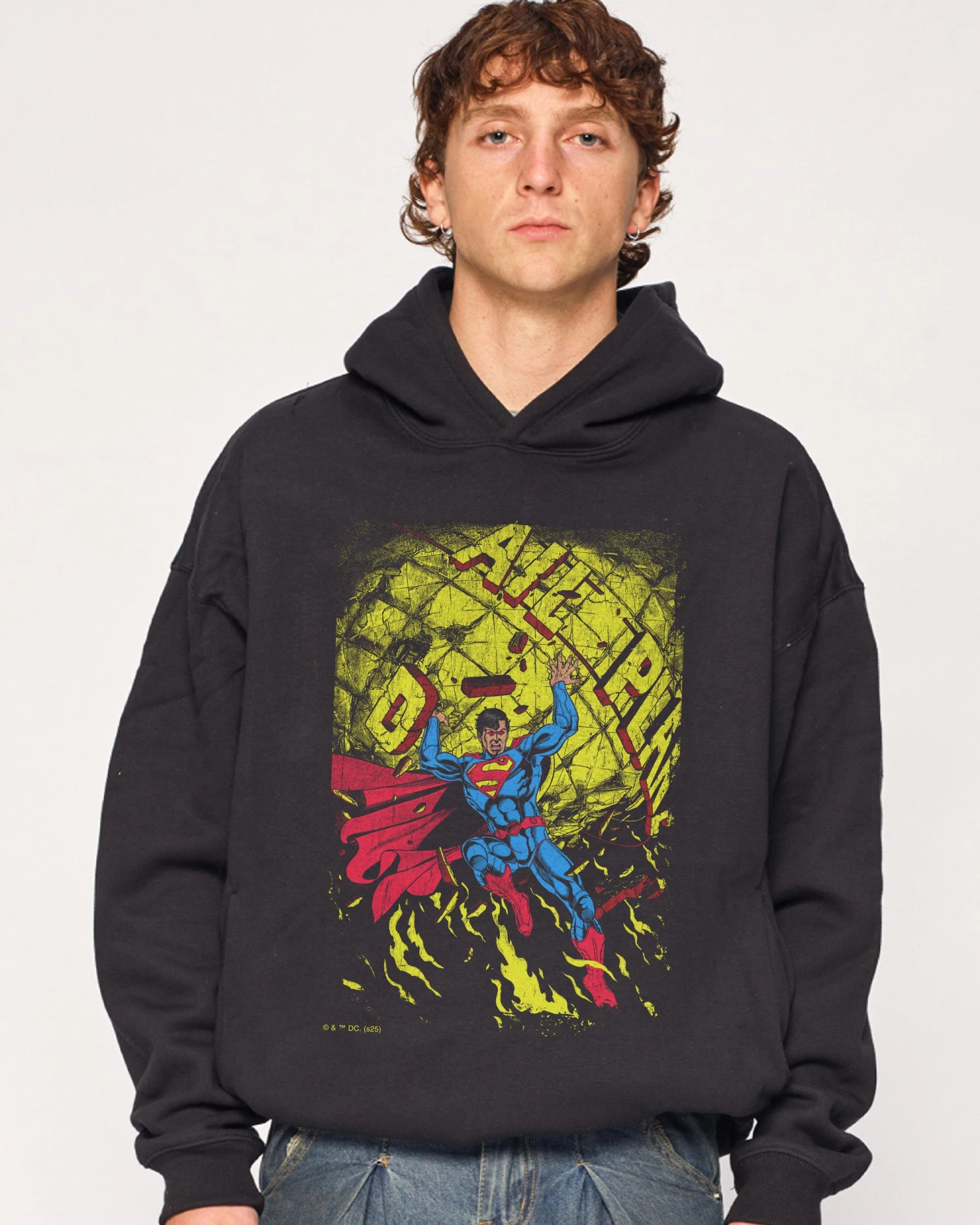 DC Superman Fire Hoodie 3 DC Superman Fire Hoodie