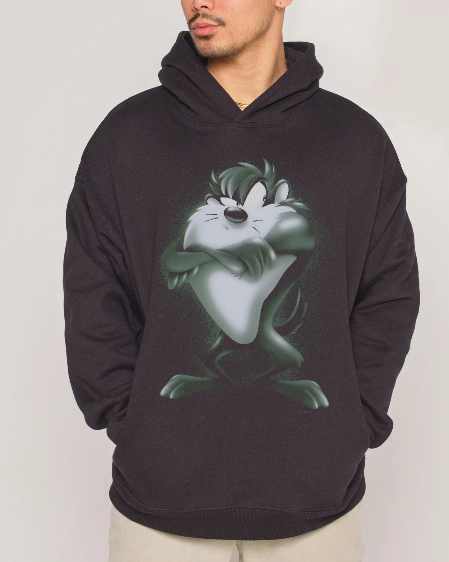 Looney Tunes Taz Vintage Hoodie 4 Looney Tunes Taz Vintage Hoodie - Image 2