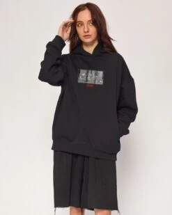 Smurf Noir Hoodie -Threadheads Clothing Black Hoodie Front 811c7953 84f0 455c ba14 810cbdd3b68b