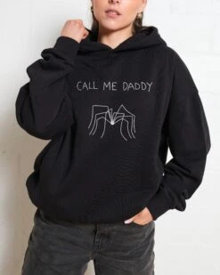 Call Me Daddy Hoodie -Threadheads Clothing Black Hoodie Women Front 1cca0c83 bc87 49e3 8335 bae58f408c9d