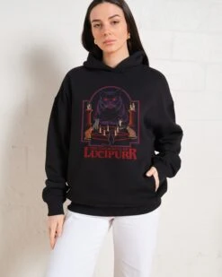 The Conjuring Of Lucipurr Hoodie -Threadheads Clothing Black Hoodie Women Front 90047785 0884 49ca 9688 bf97e16e1d37