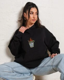 Spicy Marg Hoodie 9 Spicy Marg Hoodie -Threadheads Clothing Black Hoodie Women Front bb72df6a 81b3 421e 9dae a6a6dfabb9d7