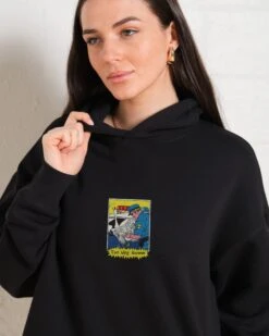 Too Silly Goose Hoodie -Threadheads Clothing Black Hoodie Women Front cd829c93 0f45 4056 94d8 7002b0a82f99