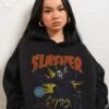 Slasher Hoodie -Threadheads Clothing Black Hoodie Women Front e0b1202f b5ff 402c aaf7 3b676311cd06