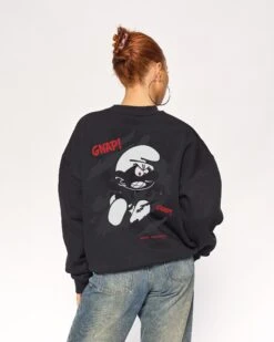 Infectious Smurf #1 Sweatshirt -Threadheads Clothing Black Jumper Back 32c129dc cbff 46aa a486 05b600259243