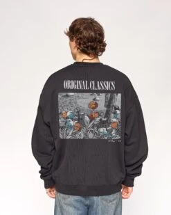 Smurfs Original Classic Sweatshirt -Threadheads Clothing Black Jumper Back 6e6e38c1 6d6d 41b1 90fd 15edcb0b6592