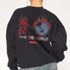 F**k The World Sweatshirt 1 F**k The World Sweatshirt -Threadheads Clothing Black Jumper Close Up Back bbf596df 972f 4c7a 8ab6 c9521858c4ef