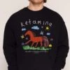 Ketamine Sweatshirt -Threadheads Clothing Black Jumper Close Up Front db53cea0 9319 495a baef 30fc0a12957f