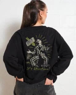 It's Show Time Sweatshirt -Threadheads Clothing Black Jumper Women Back a18242a4 2863 441b 9014 9e8d5534d291