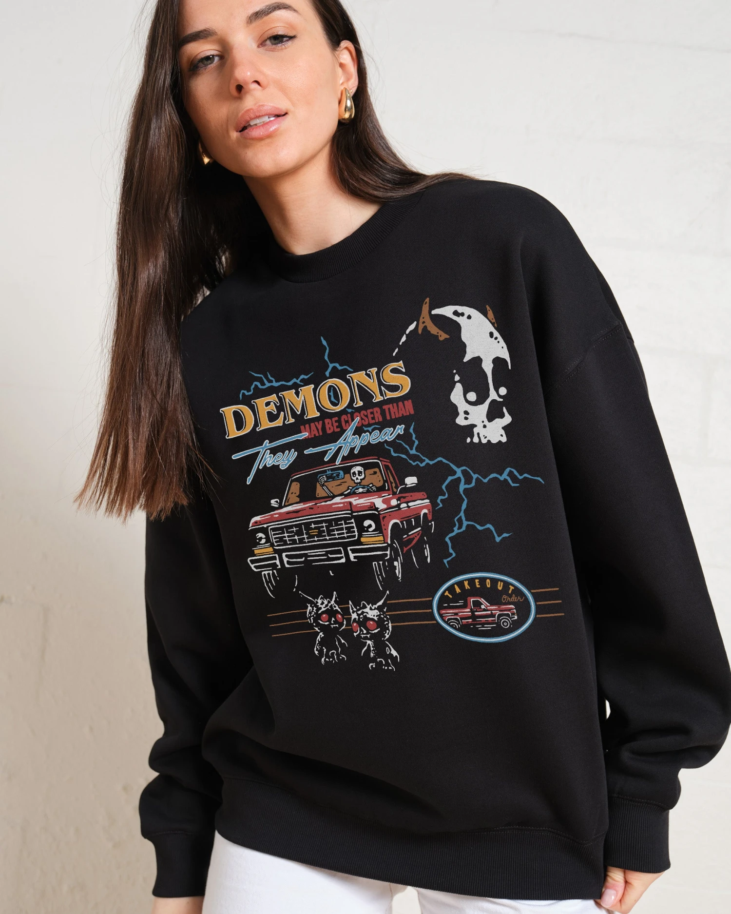 Demons May Be Closer Than They Appear Sweatshirt 4 Demons May Be Closer Than They Appear Sweatshirt - Image 2
